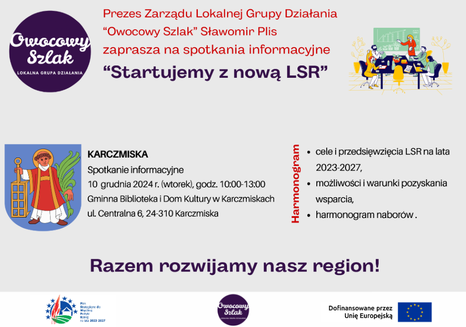 Spotkanie informacyjne „Startujemy z nową LSR”